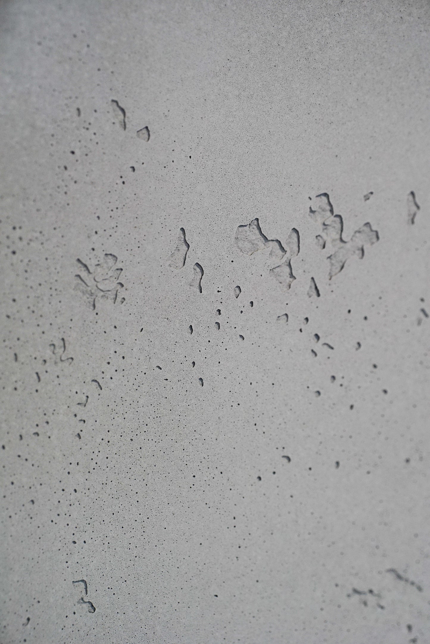 Lunkerbildung bei der Wandprofi Betonoptik - Details