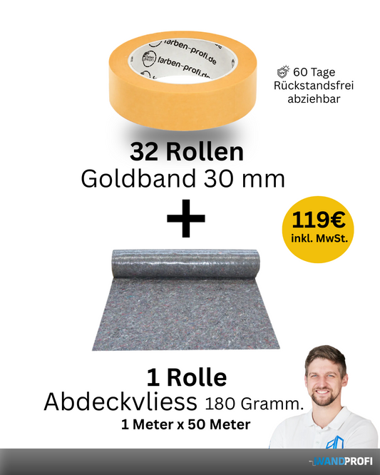 Goldband + Abdeckvliess Sparpreis